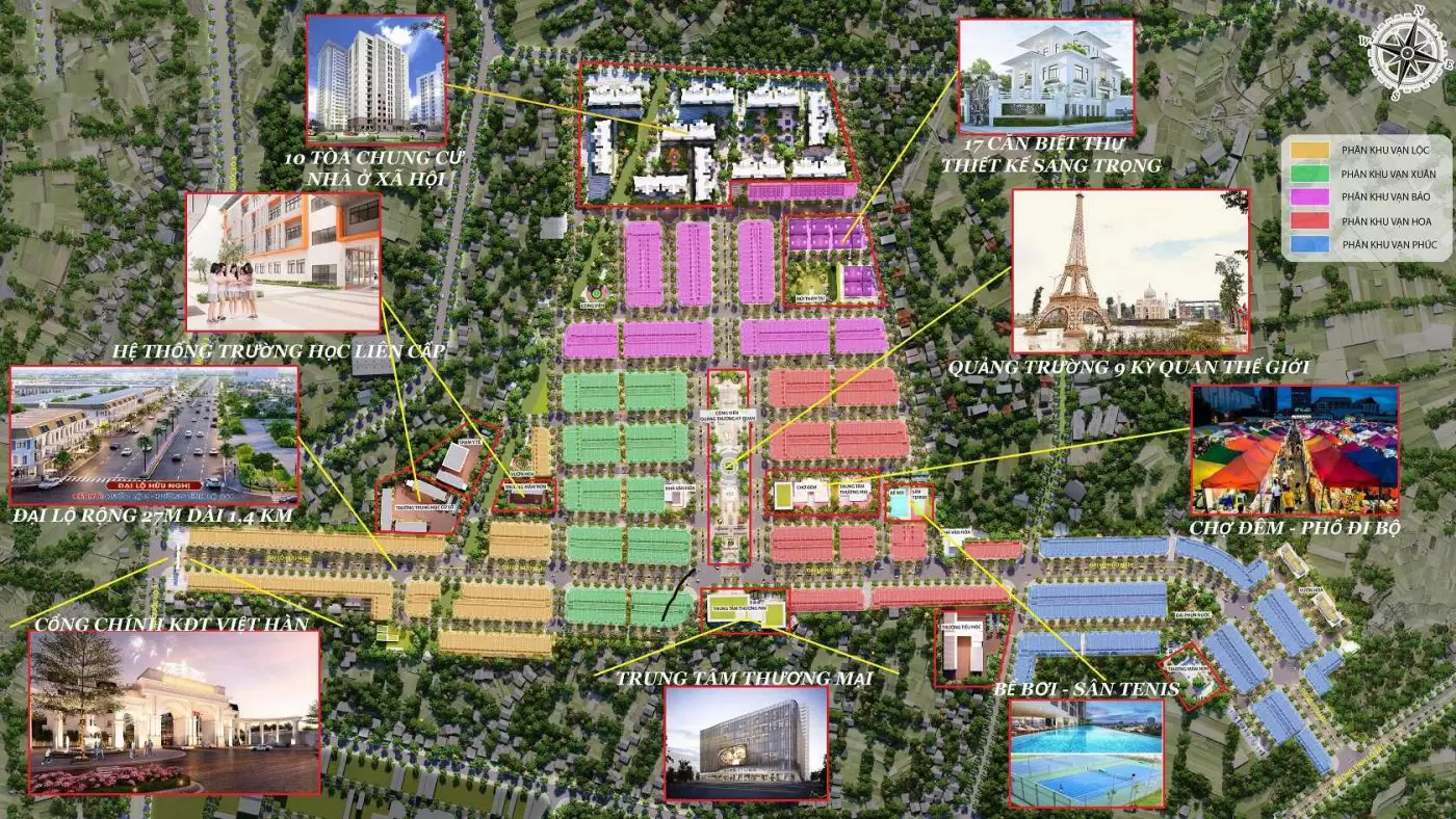 Chi tiết hệ thống Khu đô thị Việt Hàn