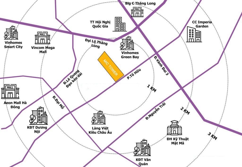 Vị trí chung cư Mic Tower Tố Hữu